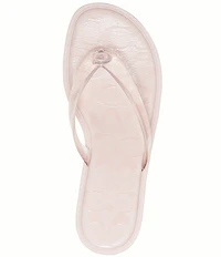 COACH Jelly Thong Kitten Heel Slide Sandals