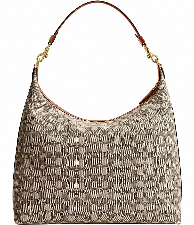 COACH Juliet 38 Signature Logo Jacquard Shoulder Bag