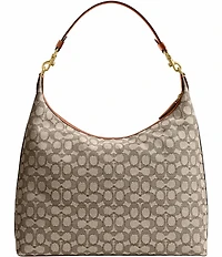 COACH Juliet 38 Signature Logo Jacquard Shoulder Bag
