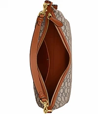 COACH Juliet 38 Signature Logo Jacquard Shoulder Bag