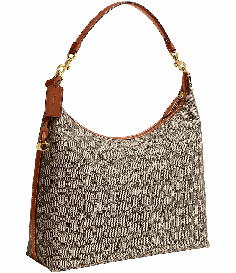 COACH Juliet 38 Signature Logo Jacquard Shoulder Bag