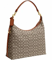 COACH Juliet 38 Signature Logo Jacquard Shoulder Bag