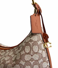 COACH Juliet 38 Signature Logo Jacquard Shoulder Bag