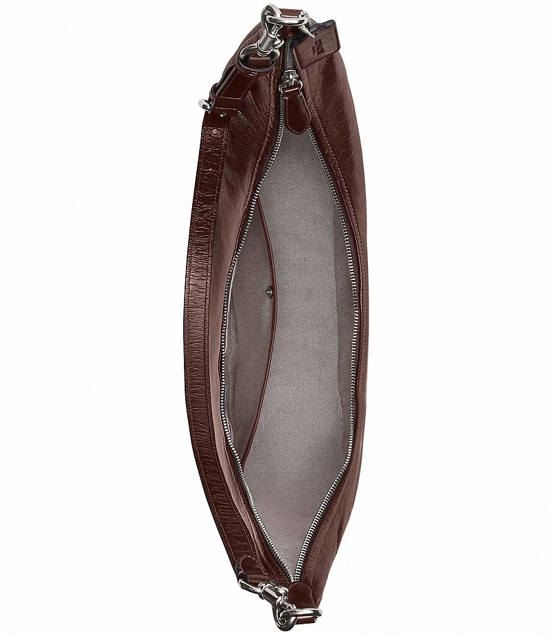 COACH Juliet Glazed Leather Hobo Sling Bag