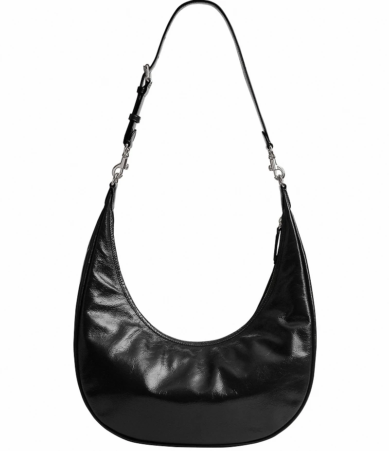 COACH Juliet Glazed Leather Hobo Sling Bag