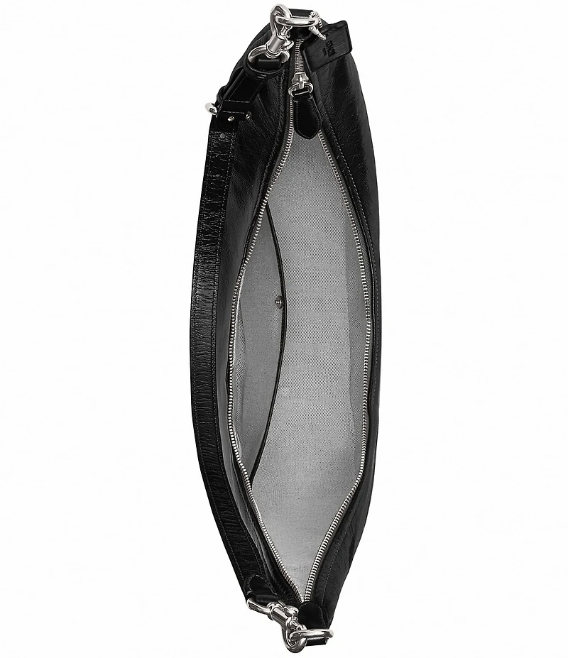 COACH Juliet Glazed Leather Hobo Sling Bag