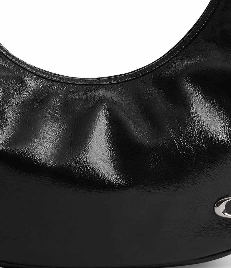 COACH Juliet Glazed Leather Hobo Sling Bag