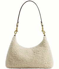 COACH Juliet Shearling Shoulder Bag 25