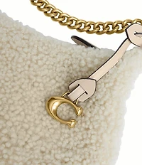 COACH Juliet Shearling Shoulder Bag 25