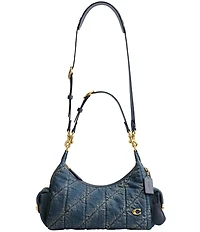 COACH Juliet Soft Quilted Loved Denim Pocket Bag 30