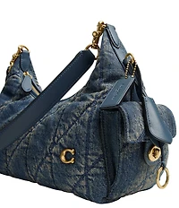 COACH Juliet Soft Quilted Loved Denim Pocket Bag 30