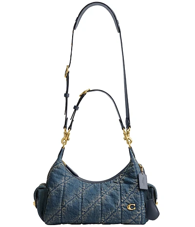 COACH Juliet Soft Quilted Loved Denim Pocket Bag 30