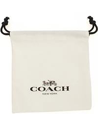 COACH Jumbled Signature Logo Link Collar Necklace