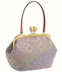 COACH Crystal Signature Jacquard Kisslock Frame Bag 16