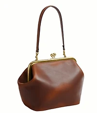 COACH Kisslock 27 Loved Leather Frame Shoulder Bag