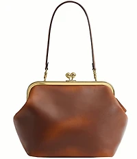 COACH Kisslock 27 Loved Leather Frame Shoulder Bag