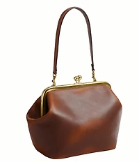 COACH Kisslock 27 Loved Leather Frame Shoulder Bag