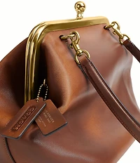 COACH Kisslock 27 Loved Leather Frame Shoulder Bag