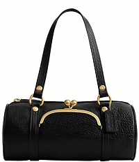 COACH Kisslock Barrel Shoulder Bag