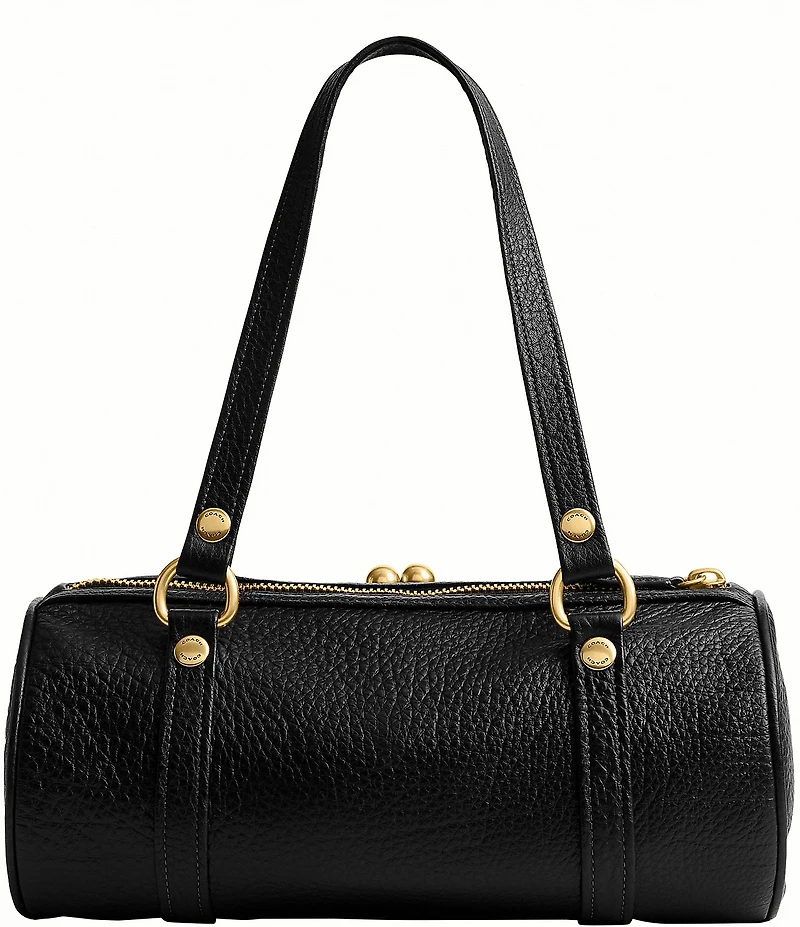 COACH Kisslock Barrel Shoulder Bag