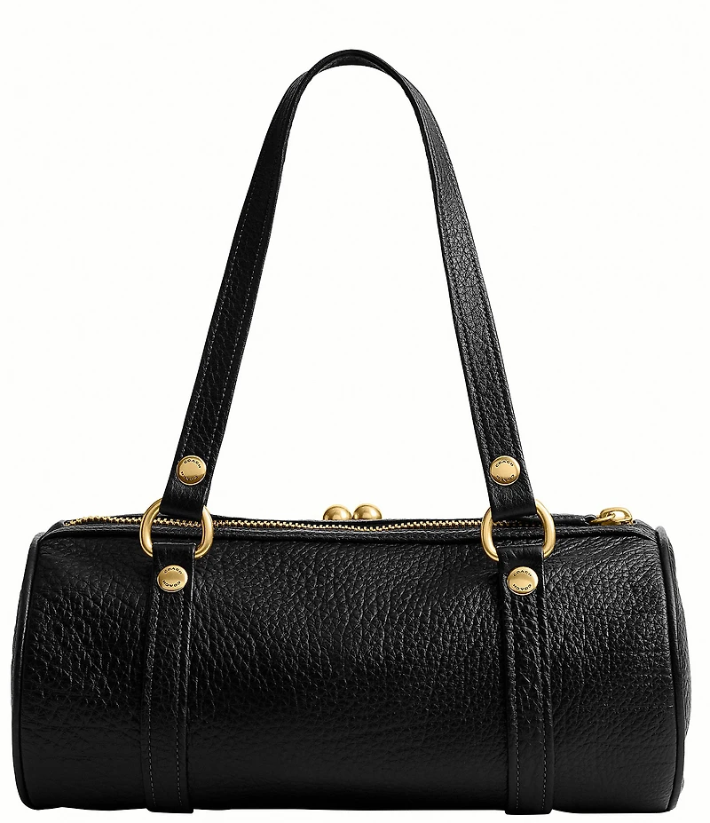 COACH Kisslock Barrel Shoulder Bag