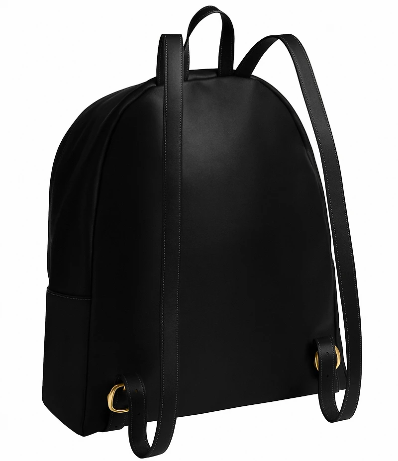 COACH Kisslock Frame Leather Backpack