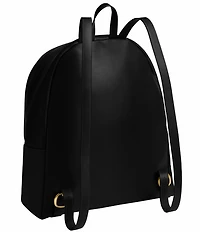 COACH Kisslock Frame Leather Backpack