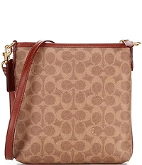 COACH Kitt Signature Canvas Messenger Bag