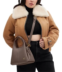 COACH Lana 23 Polished Pebble Leather Mini Tote Bag