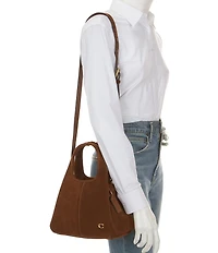COACH Lana 23 Suede Leather Satchel Bag