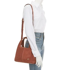 COACH Lana Suede Shoulder Handle Bag 23