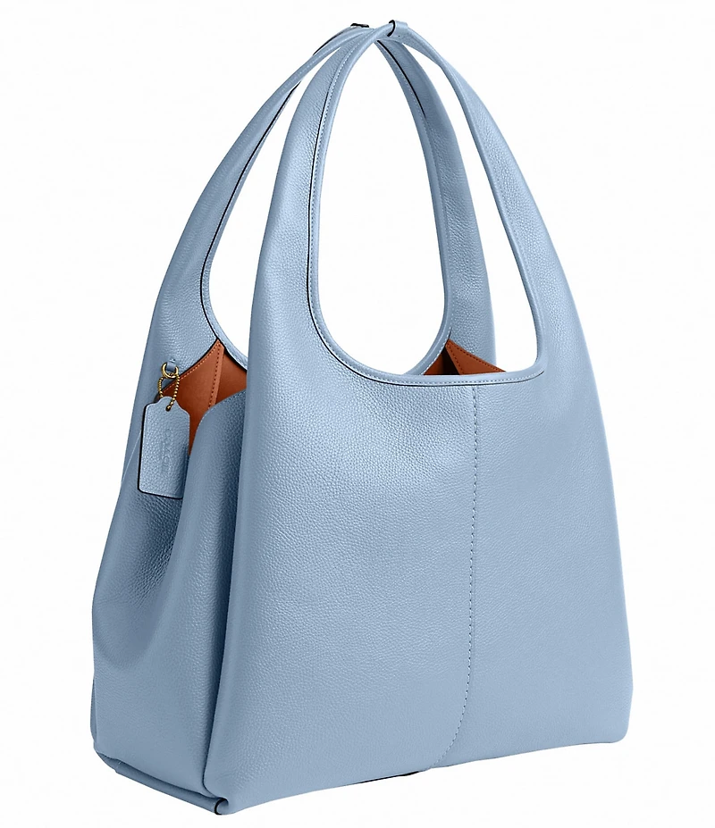 COACH Lana Pebbled Leather Hobo Tote Bag