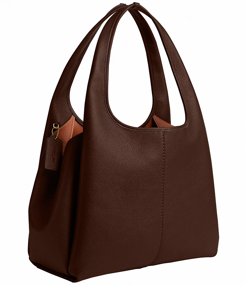 COACH Lana Pebbled Leather Hobo Tote Bag
