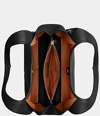 COACH Lana Pebbled Leather Hobo Tote Bag