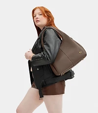 COACH Lana Pebbled Leather Hobo Tote Bag