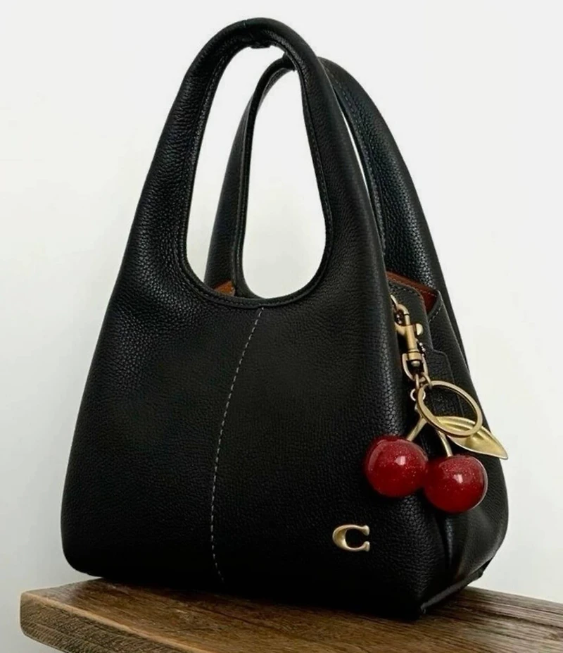 COACH Lana Pebbled Leather Hobo Tote Bag