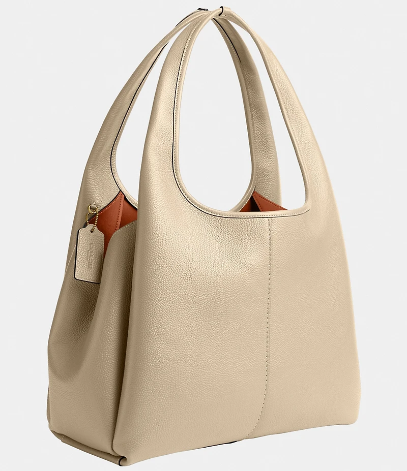 COACH Lana Pebbled Leather Hobo Tote Bag
