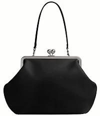 COACH Large Oversized Kisslock Frame Shoulder Clutch Bag