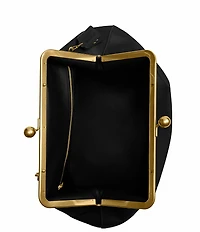 COACH Large Oversized Kisslock Frame Shoulder Clutch Bag