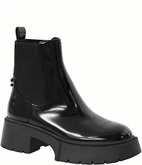 COACH Leah Rubber Platform Chelsea Booties