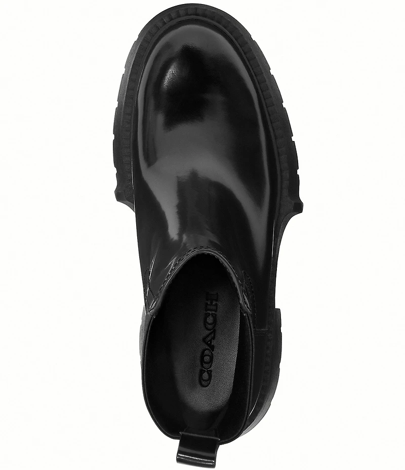COACH Leah Rubber Platform Chelsea Booties