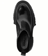 COACH Leah Rubber Platform Chelsea Booties