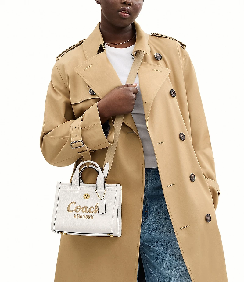 COACH Leather Cargo Mini Tote Bag 20