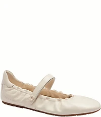 COACH Leather Mary Jane Ballerina Sneakers