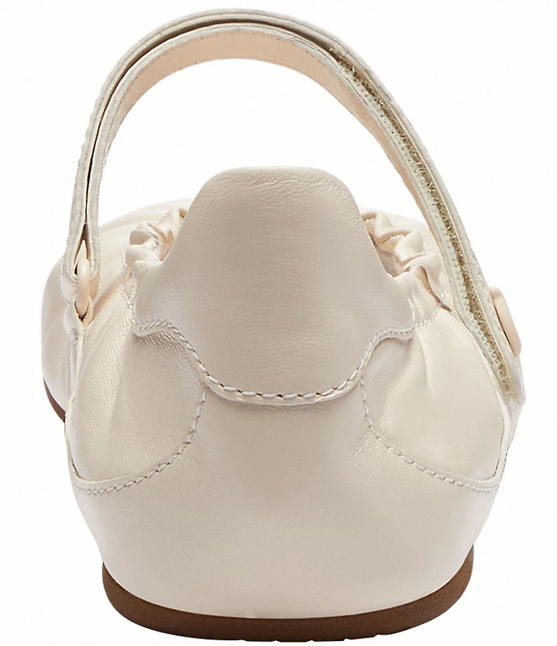 COACH Leather Mary Jane Ballerina Sneakers