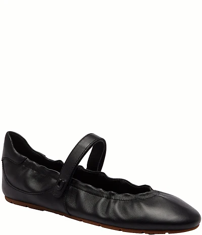 COACH Leather Mary Jane Ballerina Sneakers