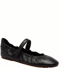 COACH Leather Mary Jane Ballerina Sneakers