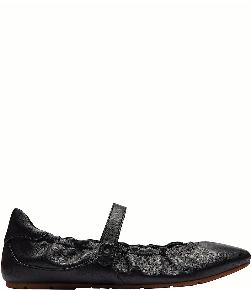 COACH Leather Mary Jane Ballerina Sneakers