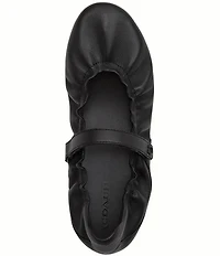 COACH Leather Mary Jane Ballerina Sneakers