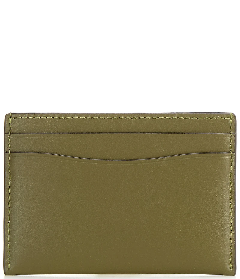 COACH Leather Silver Hardware Card Case